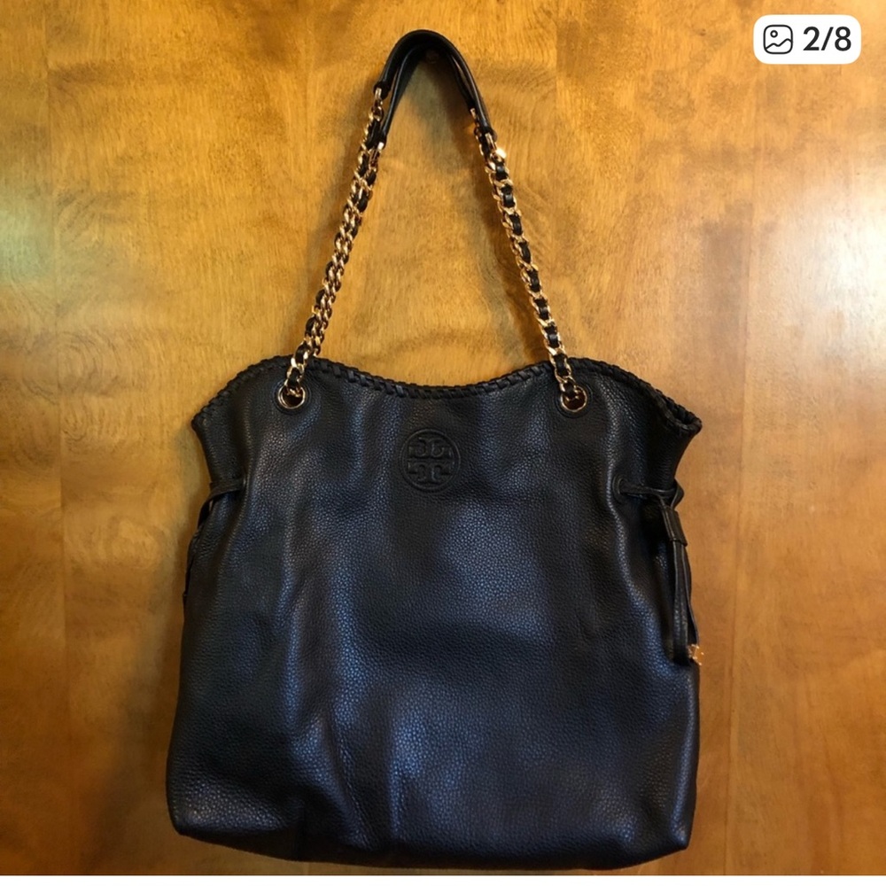 Tory Burch Marion Slouchy Tote Black